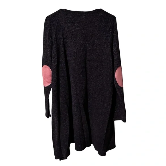 Chic Soul - Black Open-Front Women's Sweater - Picture 2 of 4